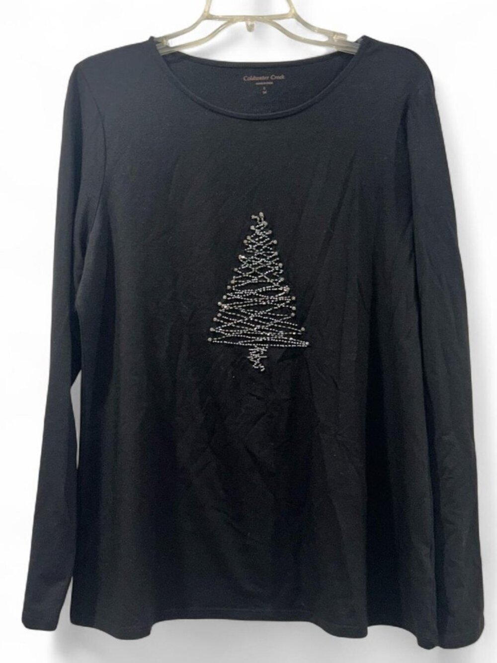 Coldwater Creek Christmas Long Sleeve Shirt Women's Large